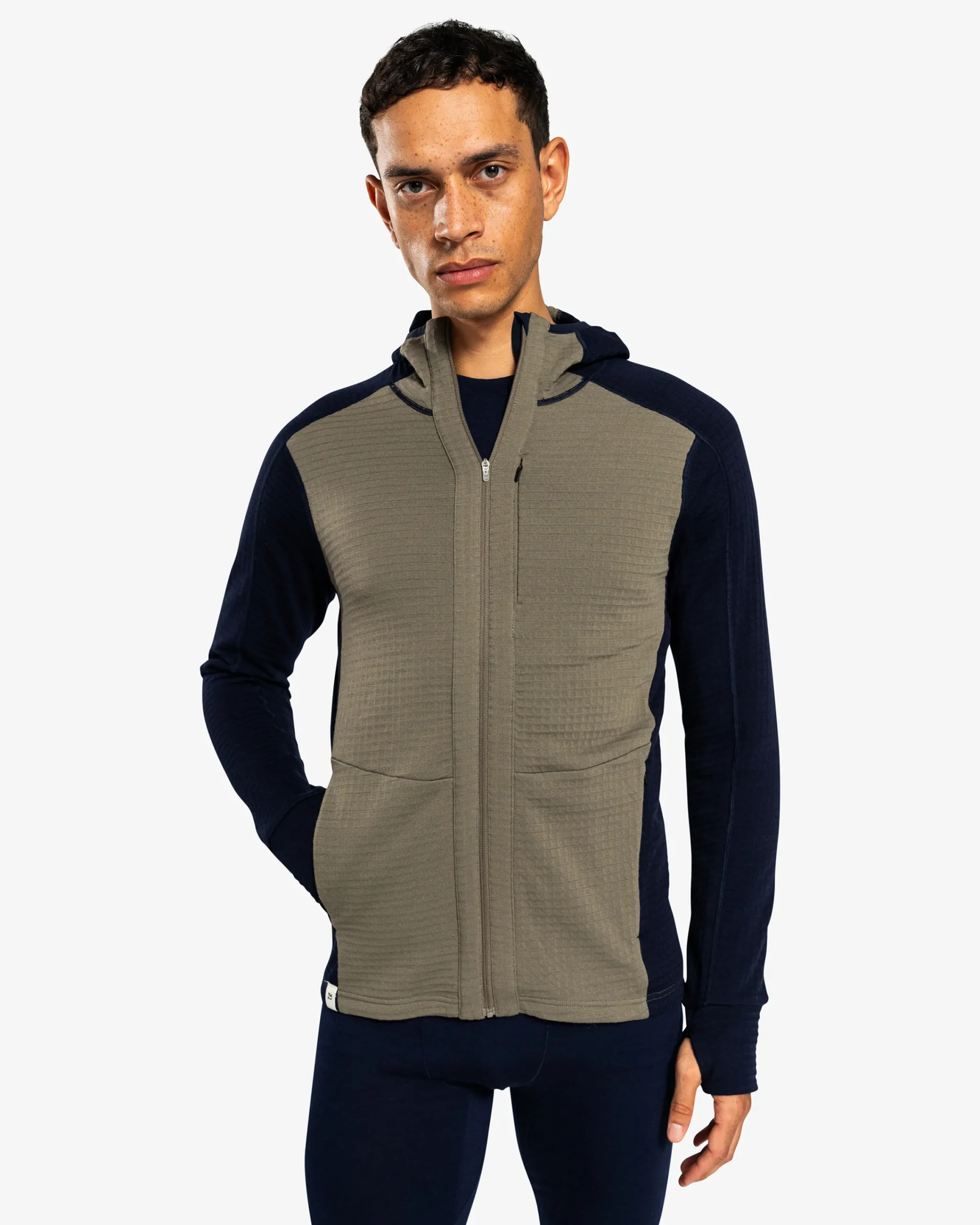 New Peak Field Hoodie Full Zip Mellomlag Mellomlag