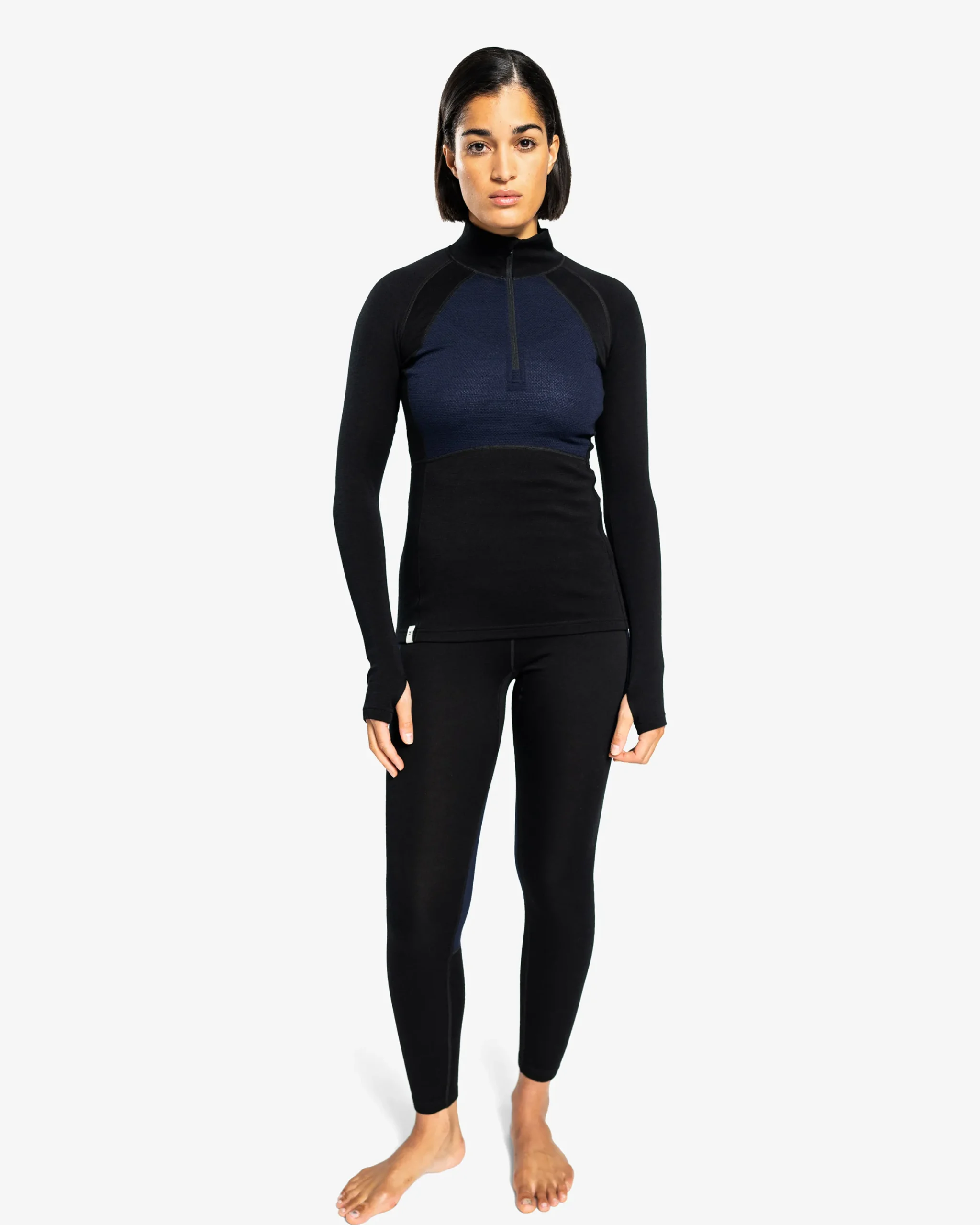 Cheap Peak Map Half Zip Baselagstopp Ullundertøy