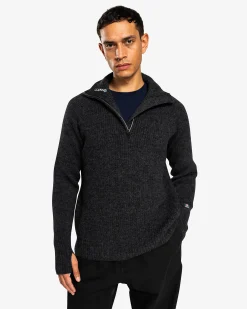 Discount Vegard Half Zip Genser Ullstrikk