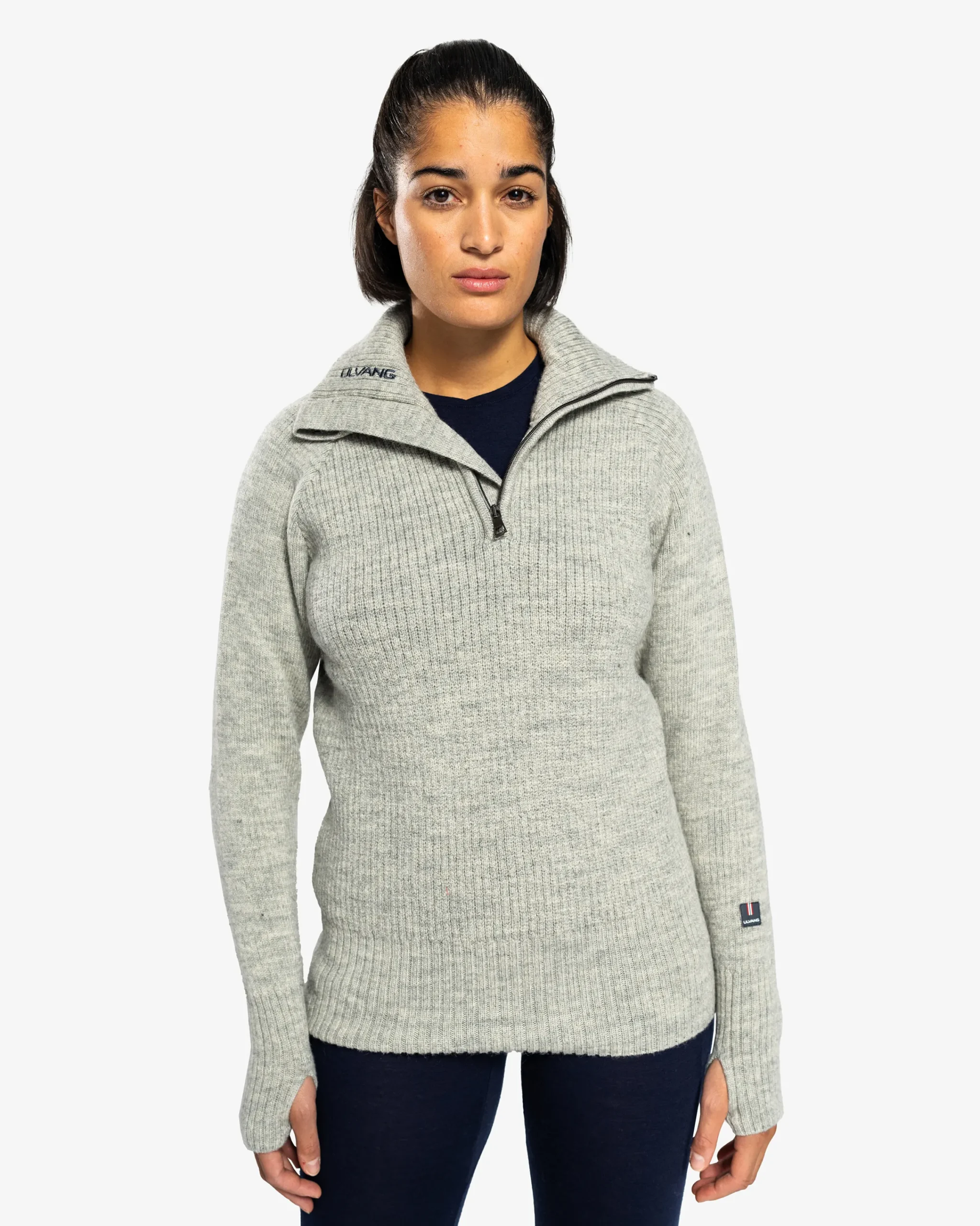 Outlet Vegard Half Zip Genser Ullstrikk